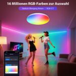 Swoieltr 24W LED Deckenleuchte RGBIC Smart – Dimmbar mit Alexa & Google Assistant – Bild 4