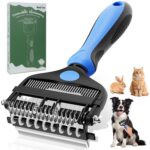 XIHUAN 3-in-1 Unterfellbürste für Hunde & Katzen – Professionelle Fellpflege für Langhaar
