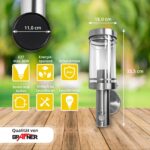 Grafner Edelstahl-Wandleuchte mit Bewegungsmelder IP44 – smarte Aussenleuchte für Garten & Eingang – Bild 4
