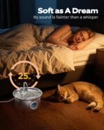 2.6L Katzenbrunnen Edelstahl – Automatischer Trinkbrunnen mit 4-Schicht Filtersystem & leiser Pumpe – Bild 8