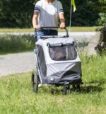 TRIXIE Buggy-Frontrad für Hundeanhänger – Schnell-Click-System & 360°-Gelenk – Bild 2