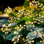 Redefun 2er Set 160LED Solarleuchten Feuerwerk – Gartendeko mit 8 Modi & IP65 Wasserschutz