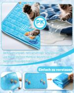 RARIRO Kühlmatte Hund 45×60 cm – Selbstkühlend & Waschbar für Mittelgrosse Hunde – Bild 8