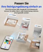 Redkey D8 Saugroboter mit Wischfunktion – 25.000 Pa Saugkraft & 4L Absaugstation – Bild 8