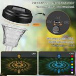 Akynite 8er Set Solar-Gartenleuchten RGB Farbwechsel & Warmweiss – IP65 Wegeleuchten – Bild 6