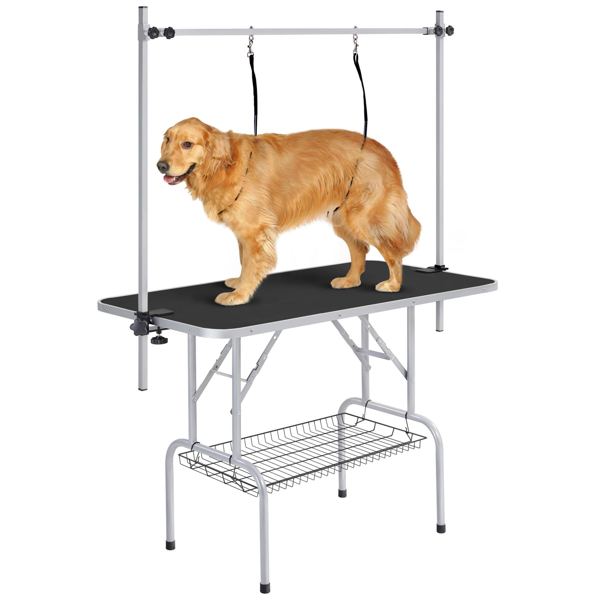 Yaheetech Hundepflegetisch klappbar – höhenverstellbar bis 177 cm, 120 kg belastbar