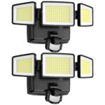 BENMA 302 LED Strahler mit Bewegungsmelder – 1500 lm Sicherheitsleuchte, batteriebetrieben, IP65