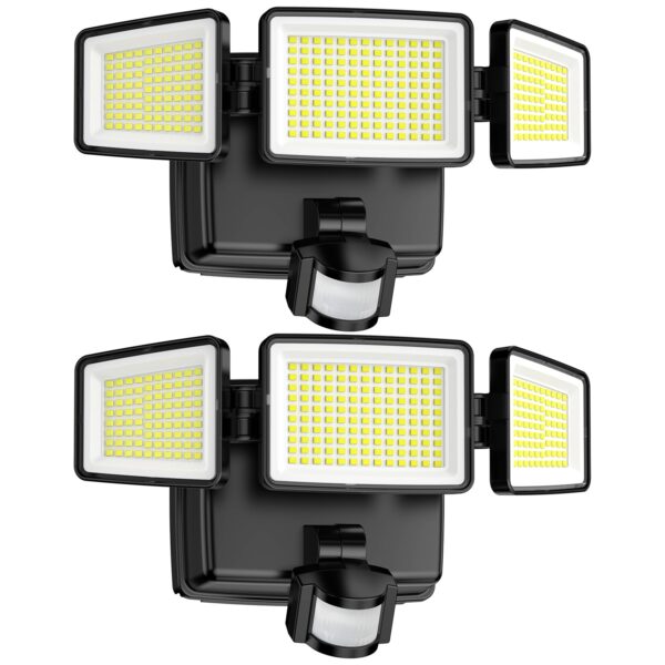 BENMA 302 LED Strahler mit Bewegungsmelder – 1500 lm Sicherheitsleuchte, batteriebetrieben, IP65