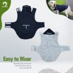 Zellar Hunderegenmantel 5XL mit Kapuze & Reflektoren – 100% wasserdicht für grosse Hunde – Bild 4