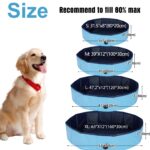 Rinling Hundepool 160x30cm – Faltbares Planschbecken mit rutschfestem Boden für grosse Hunde – Bild 3