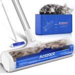 ACE2ACE Tierhaarentferner Teppich mit 1,5 m Griff – Ergonomischer Haarentferner für Hunde & Katzen