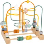 small foot Motorikschleife Safari aus Holz – Motorikspielzeug für Kinder ab 12 Monaten