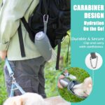 LumoLeaf Hundetrinkflasche 800ml – 2-in-1 Edelstahl Wasserspender für Reisen & Wandern – Bild 3