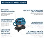 Bosch Professional GAS 35 M AFC Nass-/Trockensauger – 1200W mit AFC-Filterreinigung – Bild 3