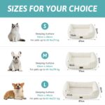 COZY KISS Orthopädisches Hundebett für kleine Hunde & Katzen – Waschbar Beige – Bild 2