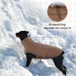 Hjumarayan Hundemantel XXL Wintermantel mit Fleecefutter – Wärmeschutz für grosse Hunde – Bild 7
