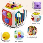 AiTuiTui 7 in 1 Montessori Motorikwürfel – Sensorisches Lernspielzeug für Kinder ab 2 Jahren – Bild 3