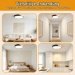 MELAYR Holz LED Deckenlampe 25W 3000K – Moderne Deckenleuchte Ø32cm für alle Räume – Bild 5