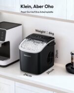 EUHOMY Eiswürfelmaschine 12kg/24h – Tragbar mit Selbstreinigung & 6-Minuten-Zyklus – Bild 7