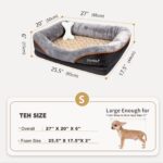 JOYELF Memory Foam Hundebett Small – Orthopädisches Hundebett mit waschbarem Bezug – Bild 2
