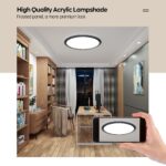 Aisutha LED Deckenleuchte 24W Ø30cm – Dimmbar 3000K-6500K mit Fernbedienung & IP54 – Bild 5