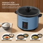 Eamoment 1,8L Reiskocher mit Dampfgarer & Antihaftbeschichtung – Multifunktional für 1–10 Personen – Bild 3
