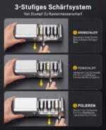MrToNo Elektrischer Messerschärfer 3-stufig mit Diamant – 12°–22° verstellbar – Bild 4