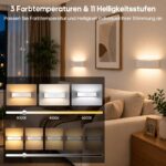 GOODEA 20cm Akku-Wandleuchte mit Bewegungssensor & Fernbedienung – 60 Tage Laufzeit, 2er Set – Bild 2
