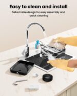 PawPoll Katzenbrunnen 2,2L – Wasserhahn-Design mit LED & Aktivkohlefilter – Bild 5