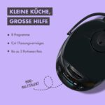 Reishunger Digitaler Reiskocher klein – Starterset für 1-3 Personen mit 8 Kochprogrammen – Bild 4
