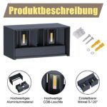 Klighten 24W LED-Außenwandleuchte mit Bewegungsmelder – IP65 Warmweiß für Eingang & Flur – Bild 2