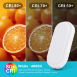 Letlit LED Kellerleuchte 18W 1500lm – IP54 Feuchtraumlampe Neutralweiss 4000K – Bild 8