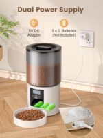 PETVION Futterautomat Katze 4L – Programmierbar bis 6 Mahlzeiten mit Portionskontrolle – Bild 6