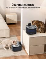 AIAUON Katzenbrunnen kabellos 3,5L – Ultra-leise mit Bewegungsmelder & 30 Tage Akkulaufzeit – Bild 2