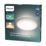 Philips Moire LED Wand- und Deckenleuchte – Warmweisses Licht, 17W, energiesparend