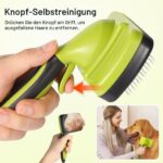Tahbarshi 3er Set Fellbürste für Hunde & Katzen – Unterfellbürste mit Selbstreinigung – Bild 4