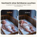 BOIFUN Babyphone mit 2 Kameras, 5" IPS Monitor & 360° PTZ – Ohne WLAN, Nachtsicht, Zwei-Wege-Audio – Bild 6
