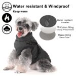Aywoja Wintermantel für Hunde – Wasserdicht & Maschinenwaschbar mit Reflektierenden Streifen – Bild 3