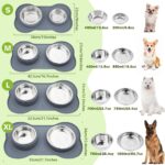 pecute 3-in-1 Futternapf Hunde & Katzen mit Edelstahl & rutschfester Silikon-Matte – Bild 7