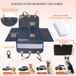 Paw Jamboree Autositzbedeckung für grosse Hunde – Sichere Hängematte mit Hartboden für Rücksitz – Bild 5