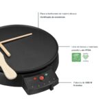 LACOR Crepes-Kochplatte 30 cm, 1000 W – Profi-Elektrogrill für Crepes & Pancakes – Bild 3