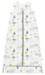 Chilsuessy Kinder Sommerschlafsack 0.5 Tog – 100% Baumwolle mit verstellbarer Länge für 100-120cm