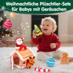 hahaland Weihnachts-Plüschhaus 7-teilig – Weiches Spielzeug für Babys ab 6 Monaten – Bild 4
