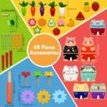 AiTuiTui Motorikwürfel 5 in 1 – Montessori Lernspielzeug aus Holz für Kinder ab 18 Monaten – Bild 6