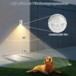 HiBay LED Aussenwandleuchte mit PIR-Bewegungsmelder 5W – Edelstahl IP44 für Aussen – Bild 2