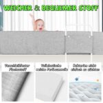 Froadp Bettgitter 150 cm mit höhenverstellbarem Rausfallschutz – Flexibles Kinderbettschutzgitter für 0–3 Jahre – Bild 6