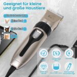 Anluomania Hundeschermaschine Kabellos – Leise Tierhaarschneidemaschine mit Keramikklingen & 4 Führungskämmen – Bild 4