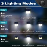 kolpop 6er Set Solarleuchten mit Bewegungsmelder – 140 LED IP65 für Garten & Terrasse – Bild 3