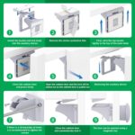 Magnetische Kindersicherung Schrank & Schubladen – Unsichtbar, ohne Bohren, 12er Set mit Schlüsseln – Bild 3