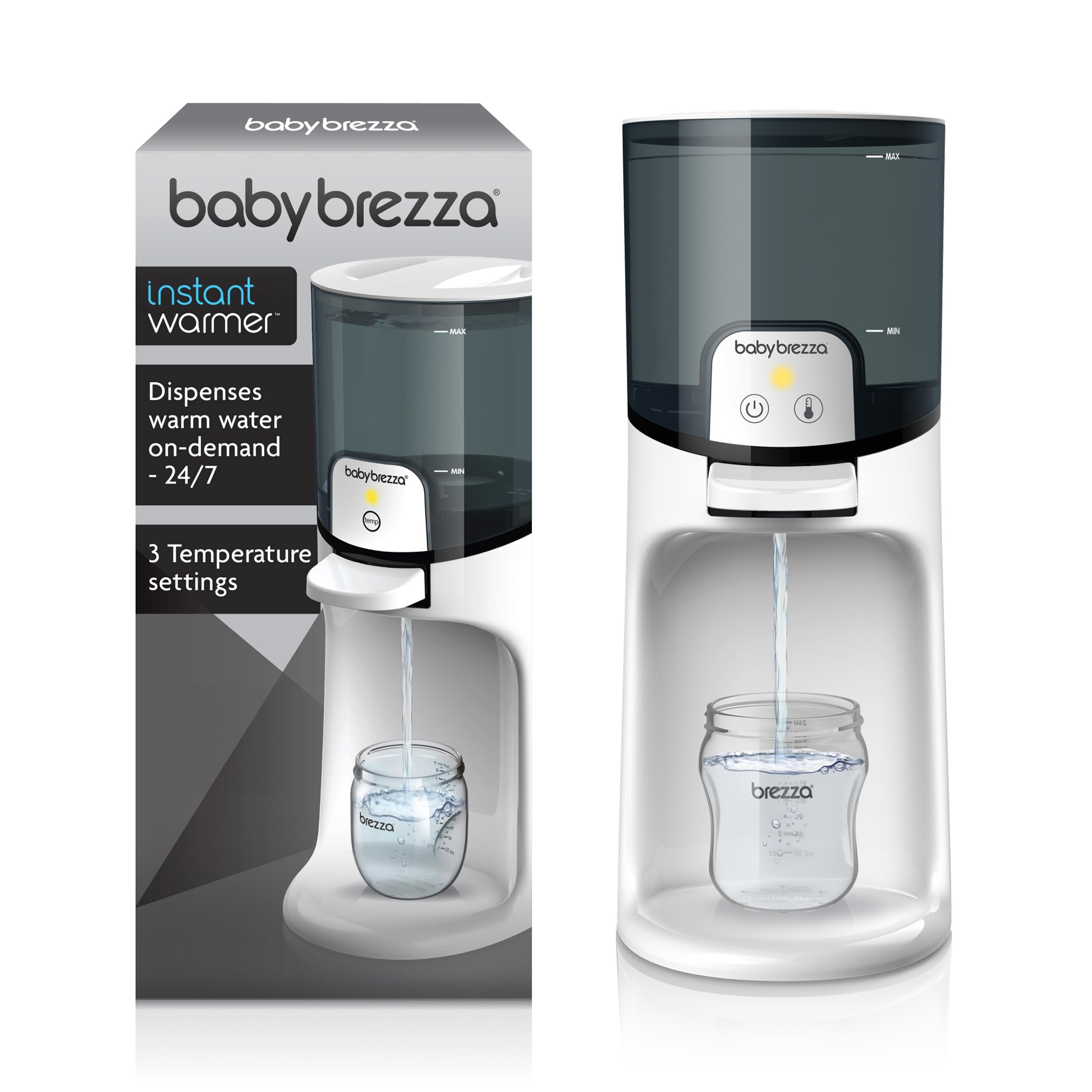Baby Brezza Instant Warmer – Flaschenwärmer mit 3 Temperaturen für schnelle Babynahrung